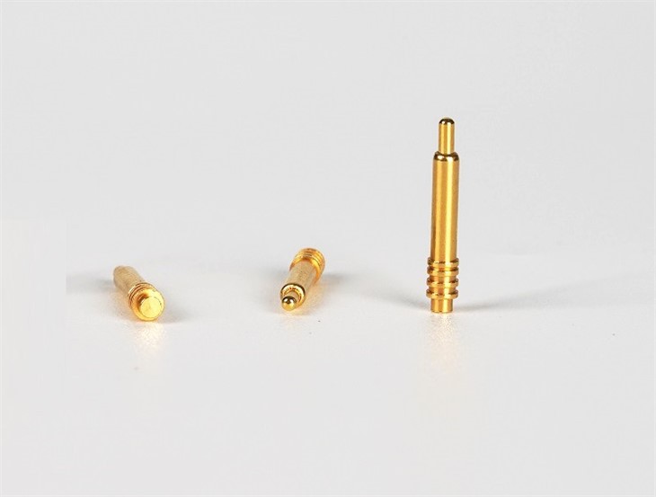 หมุดโปโกเข็มตรงชุบทอง