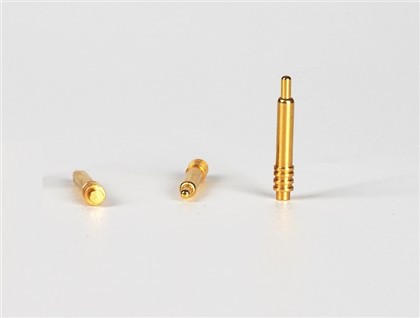 หมุดโปโกเข็มตรงชุบทอง