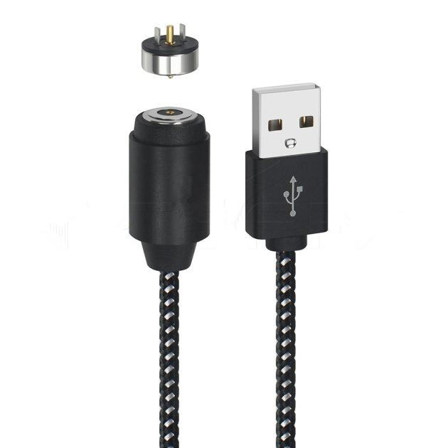 Round Magnetic Pogo Pin Charging Braided Cable