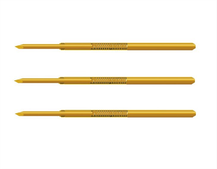 หัววัดทดสอบขา Pogo ที่โหลดสปริง